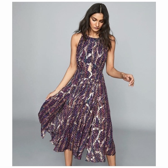 Reiss Multicolor Patterned Dress - Picture 1 of 11